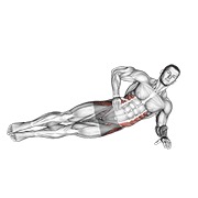 side bridge hip abduction