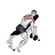 dumbbell incline t-raise